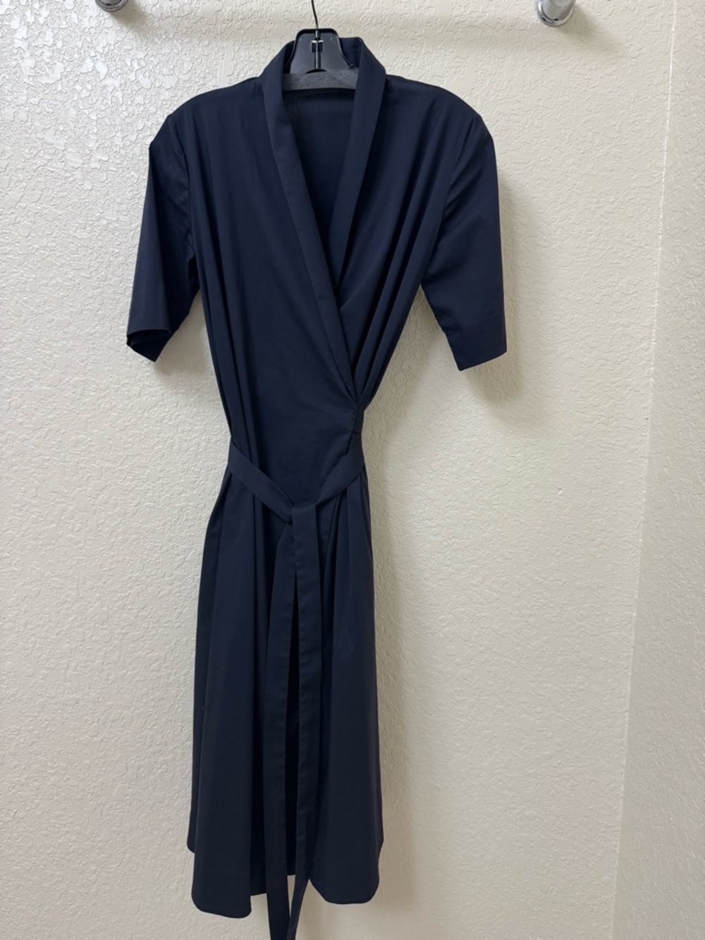 COS Navy Blue Size 2/6 Midi Wrap Dress
